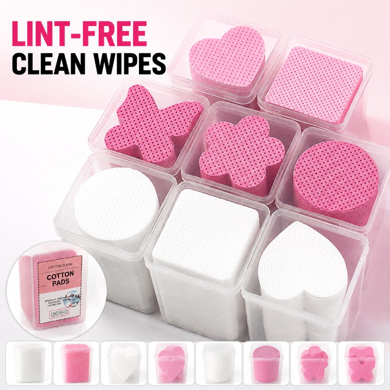 Eyelash Extension - 200Pcs Eyelash Glue Cleanup Wipes Nonwoven
