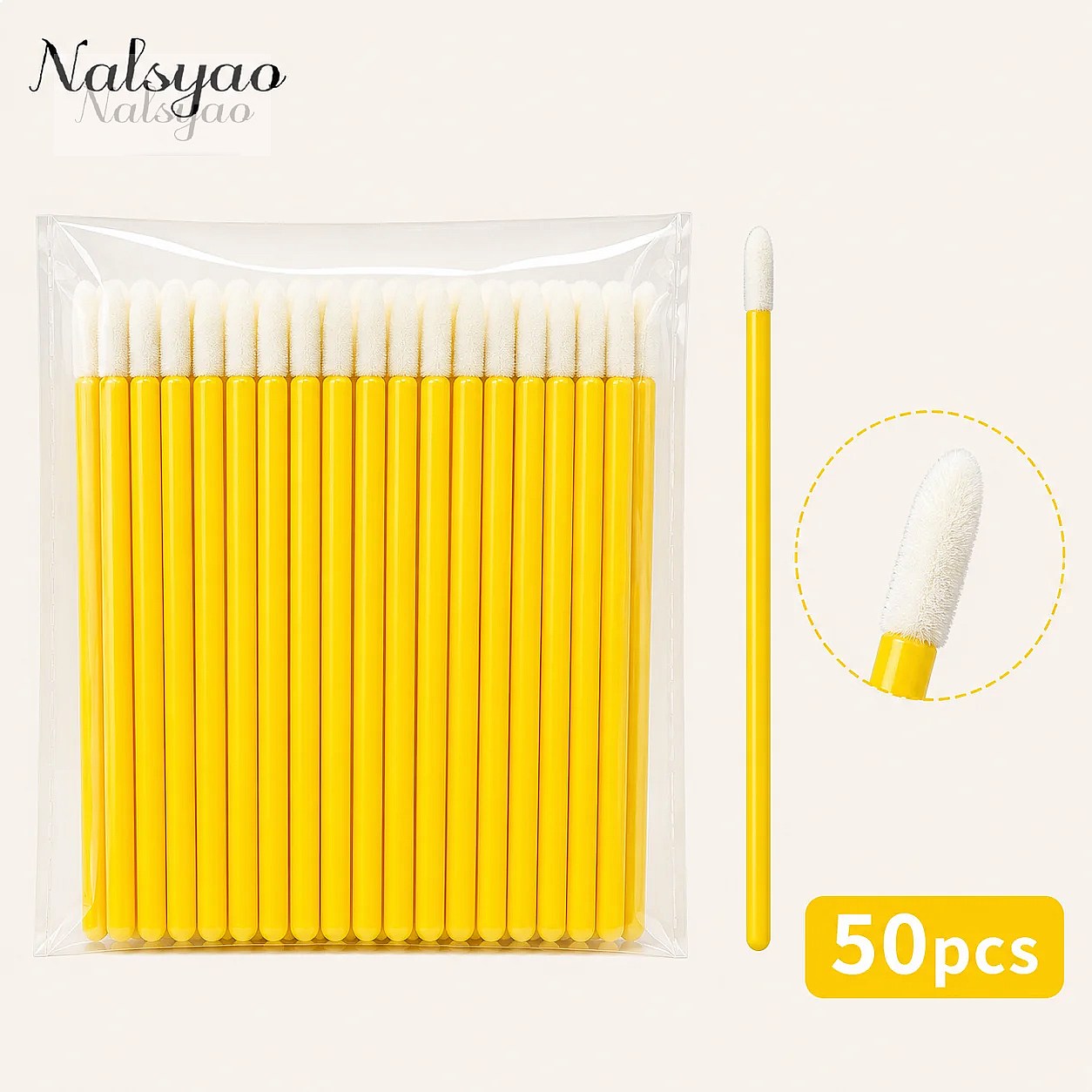 Eyelash Extension - 50/500PCS Disposable Mascara Applicator Lipstick Wands