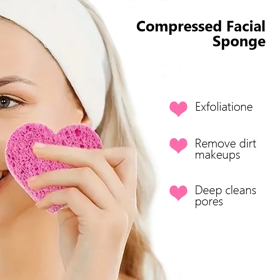 5Pcs Cellulose Face Sponges Co - Beauty Makeup Store 评论和价格