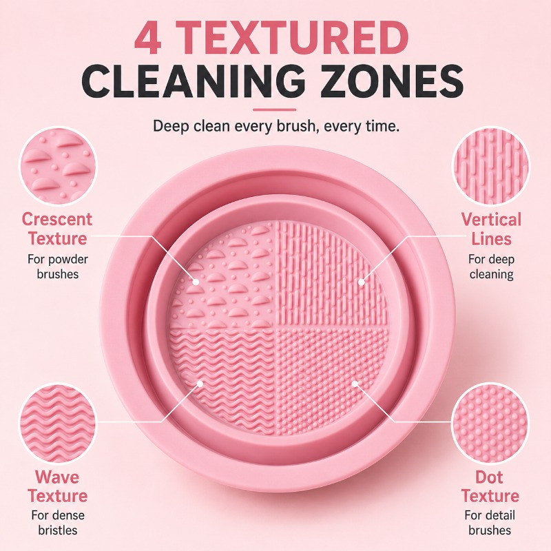 2-in-1 Silicone Makeup Brush C - Beauty Makeup Brushes 评论和价格