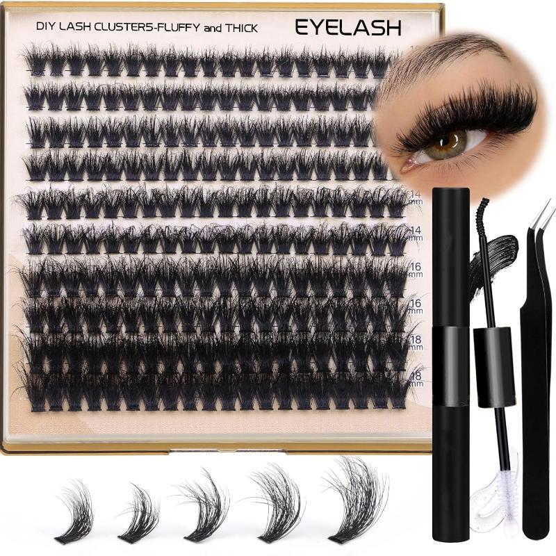 New Fluffy Thick Lash Clusters - Eyelash Extension 评论和价格