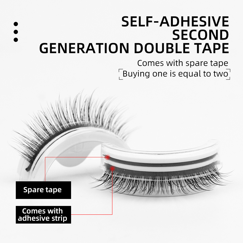 3D False Eyelashes Self-Adhesi - Beauty Makeup Look 评论和价格