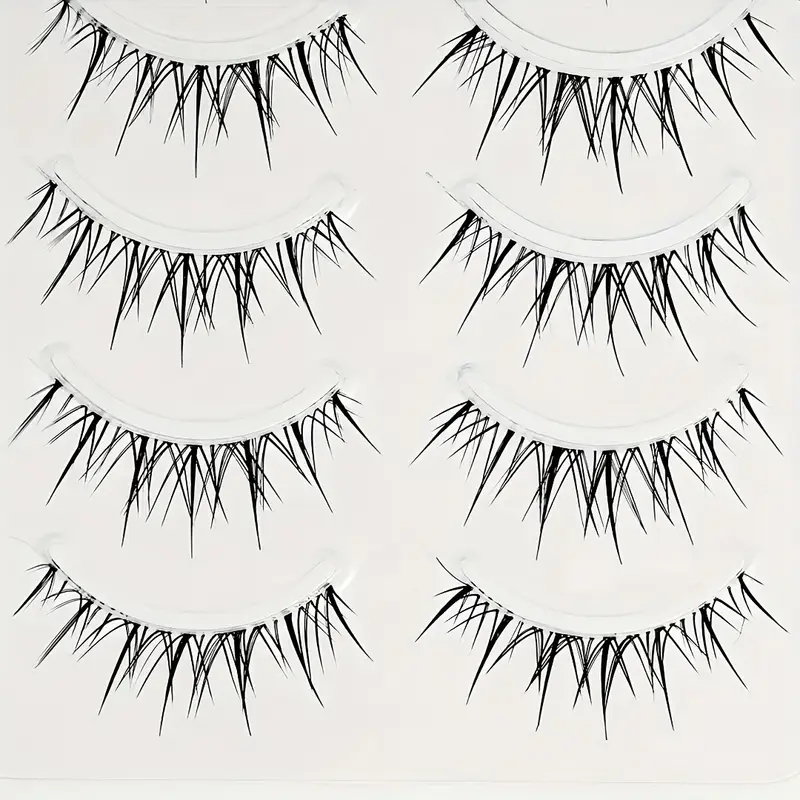 5 Pairs Transparent Stem Wavy  - Beauty Makeup Look 评论和价格