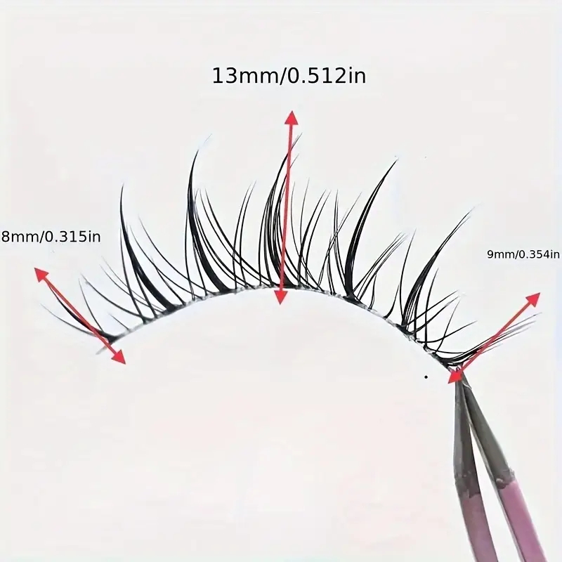 5 Pairs Transparent Stem Wavy  - Beauty Makeup Look 评论和价格