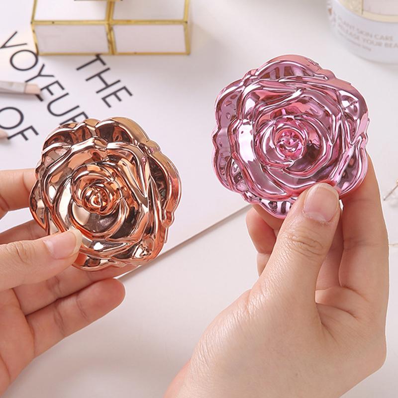 Portable Mini Mirror Retro Ros - Beauty Makeup Girl 评论和价格
