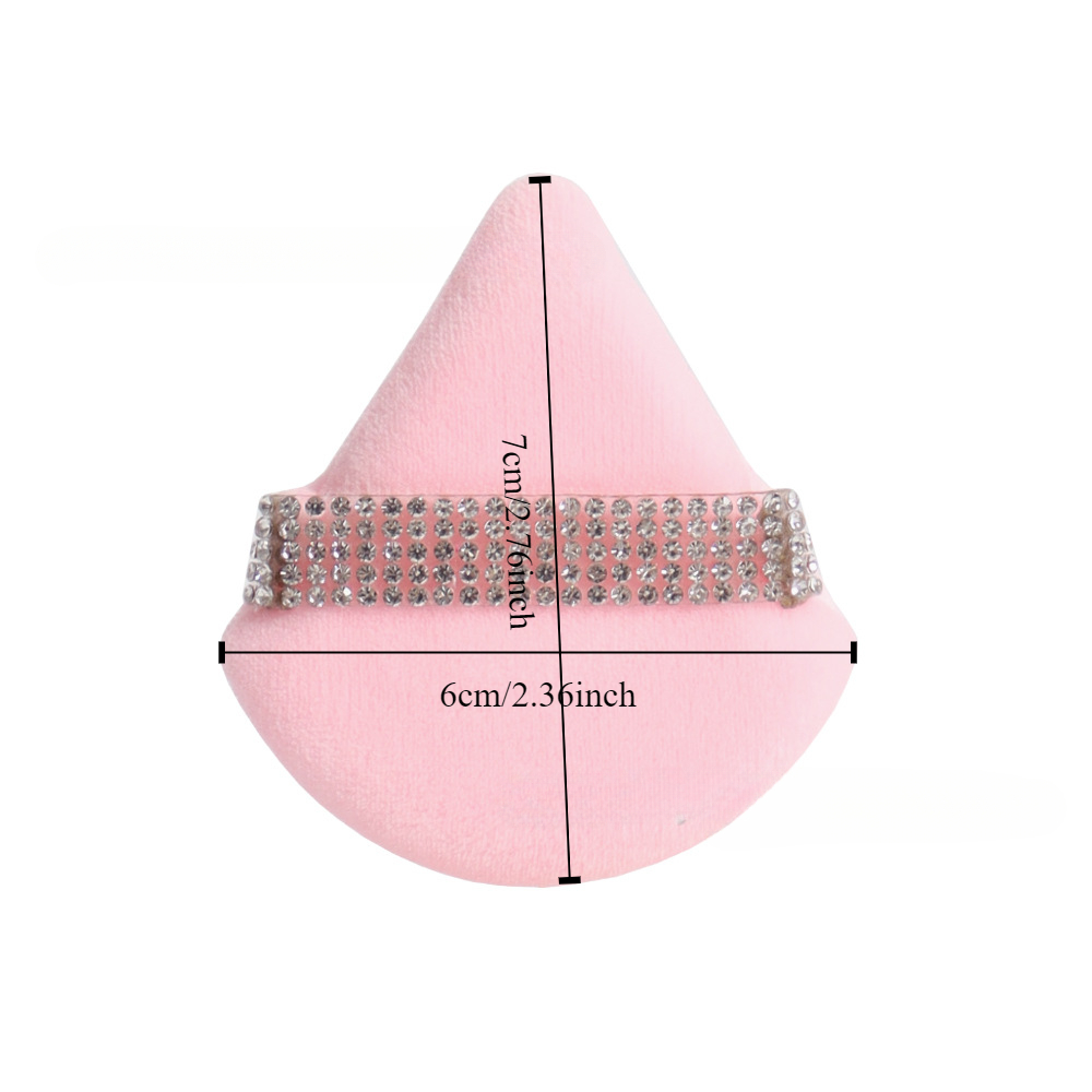 3Pcs Pink Triangle Powder Puff - Beauty Makeup Store 评论和价格