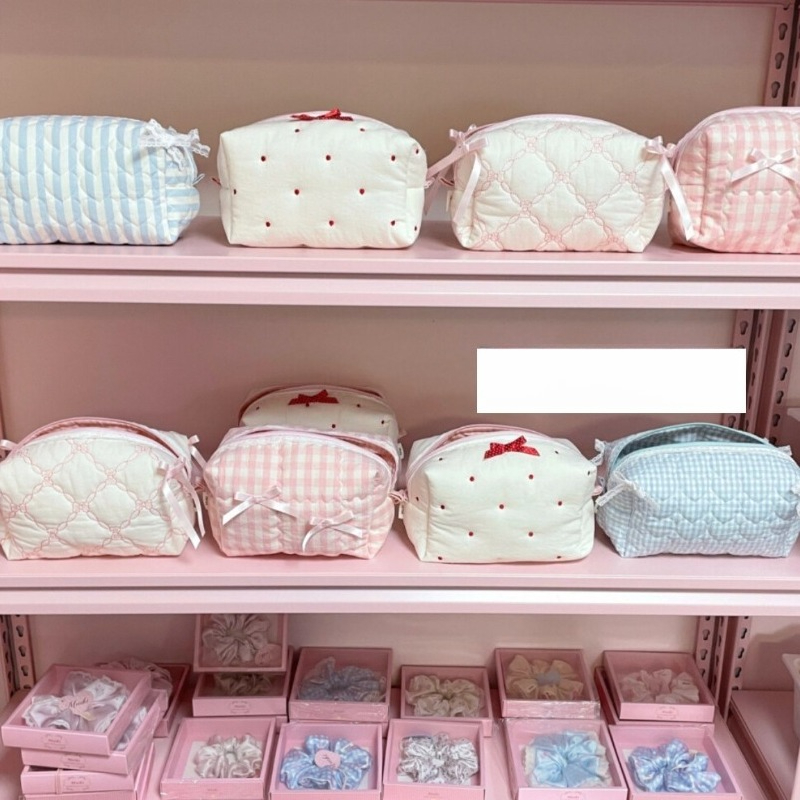 New Quilted Ins Makeup Bag Han - Beauty Makeup Edit 评论和价格