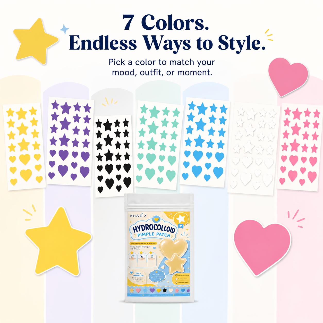 7 colors, 252 PCS/756 PCS. Sta - Beauty For Makeup 评论和价格