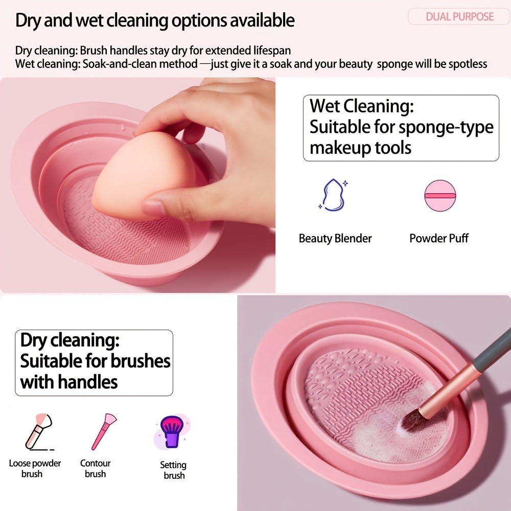 Foldable Silicone Makeup Brush - Beauty Makeup Products 评论和价格
