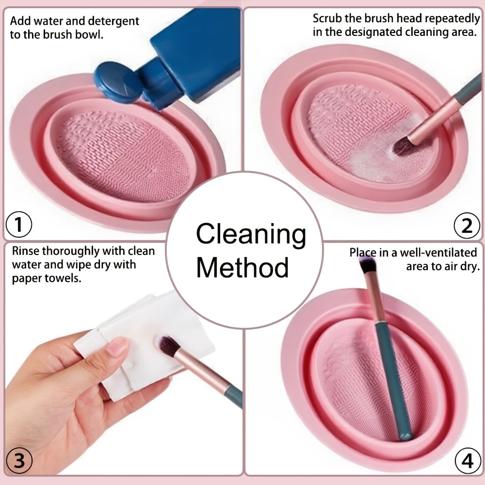 Foldable Silicone Makeup Brush - Beauty Makeup Products 评论和价格