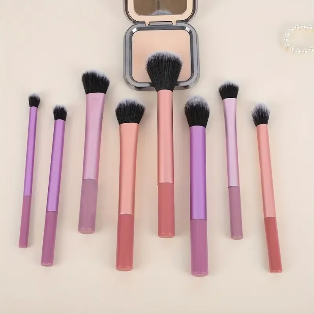 8Pcs Makeup Brush Kit Soft Syn - Beauty Makeup Products 评论和价格