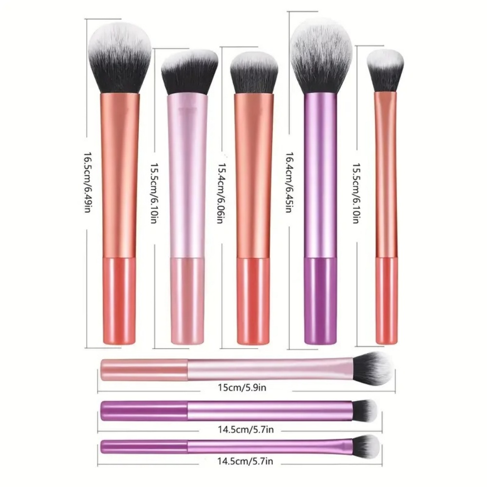 8Pcs Makeup Brush Kit Soft Syn - Beauty Makeup Products 评论和价格