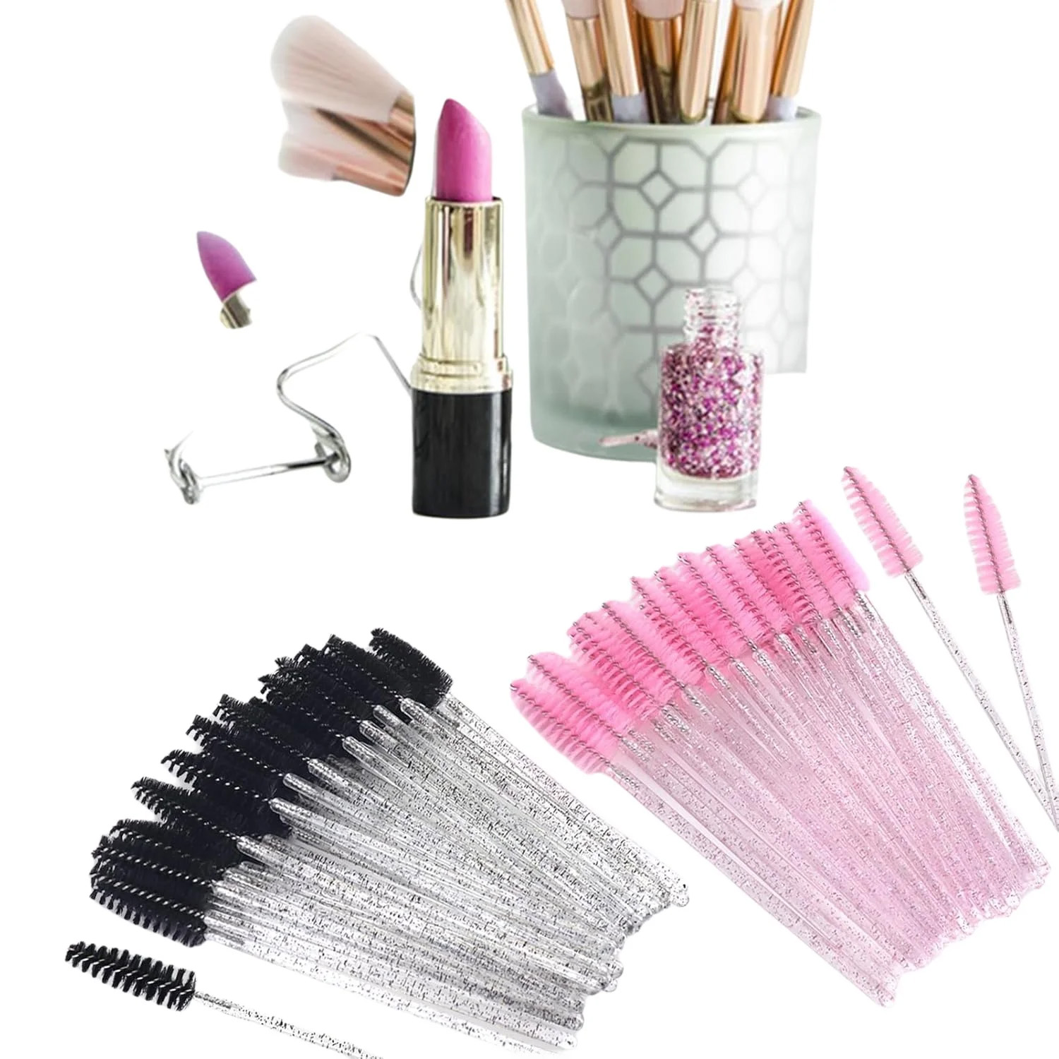 500pcs Eyelash Brushes Wands f - Beauty Makeup Brushes 评论和价格