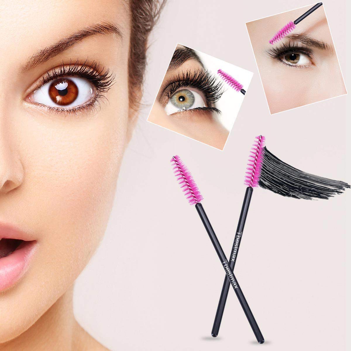 500pcs Eyelash Brushes Wands f - Beauty Makeup Brushes 评论和价格