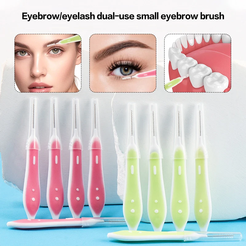 10 Pcs Eyebrow Brushes Mini Br - Eyelash Extension 评论和价格