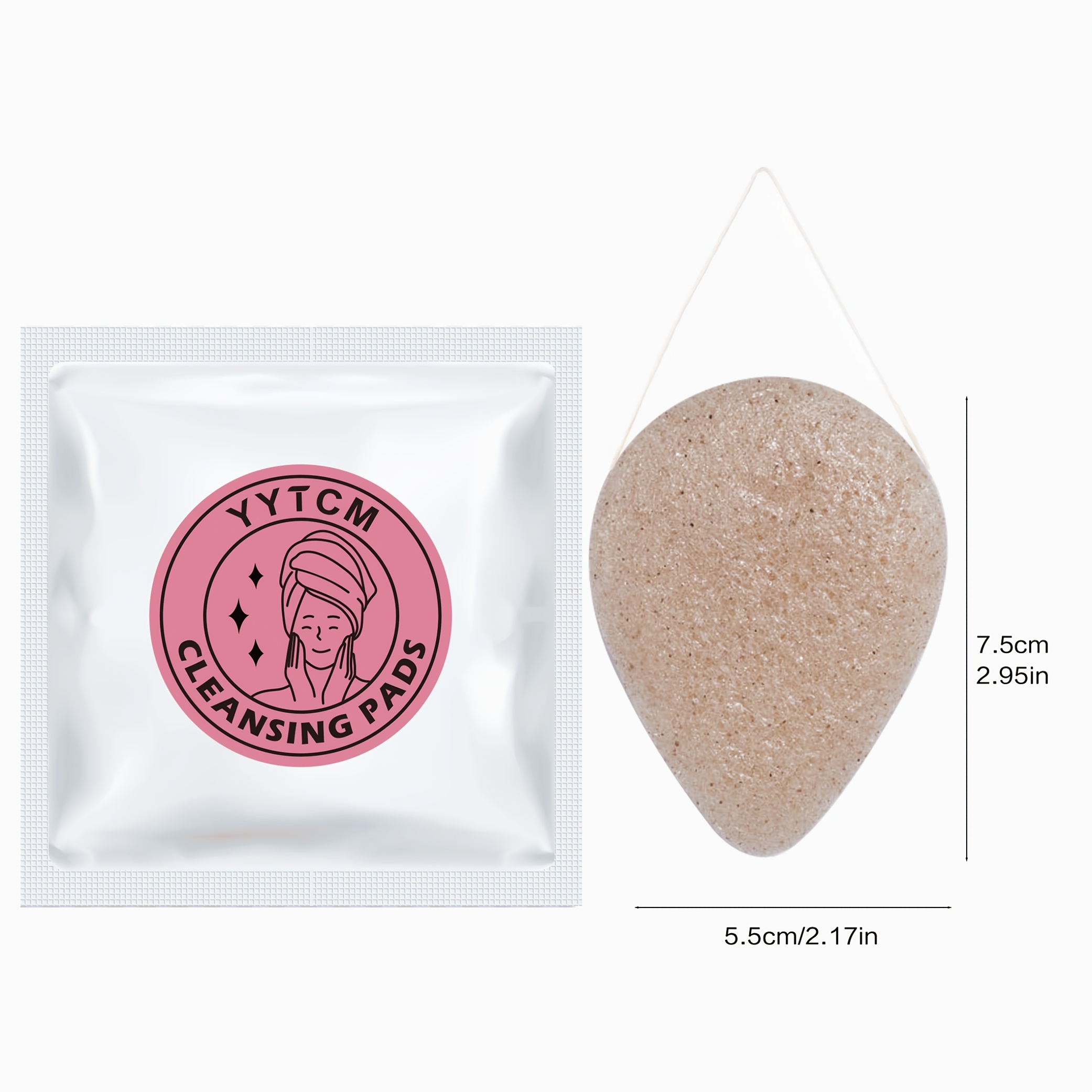 Walnut Seed Konjac Face Sponge - Beauty Makeup Store 评论和价格