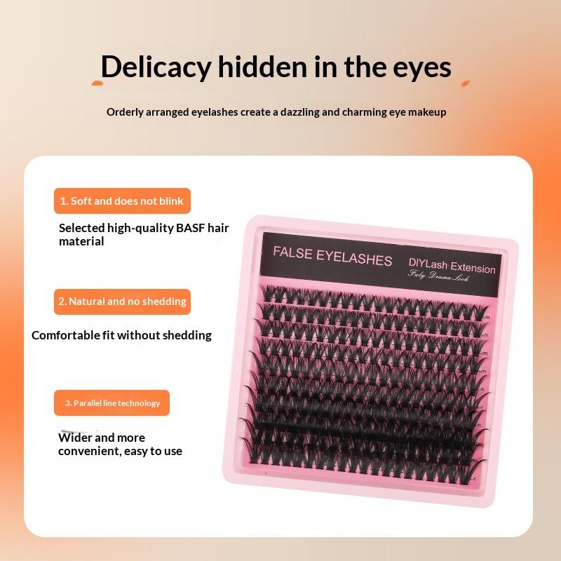 New 10Row 140 Clusters Fluffy  - Eyelash Extension 评论和价格
