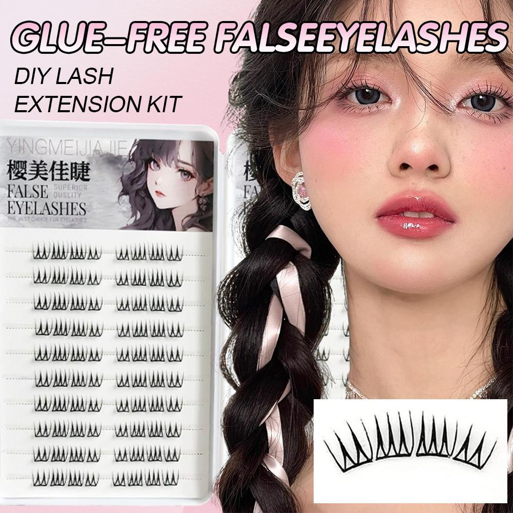 DIY Self Adhesive False Eyelas - Beauty Makeup Look 评论和价格
