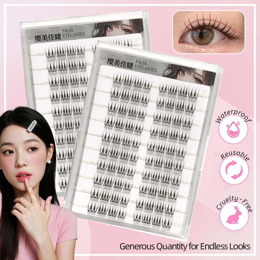DIY Self Adhesive False Eyelas - Beauty Makeup Look 评论和价格