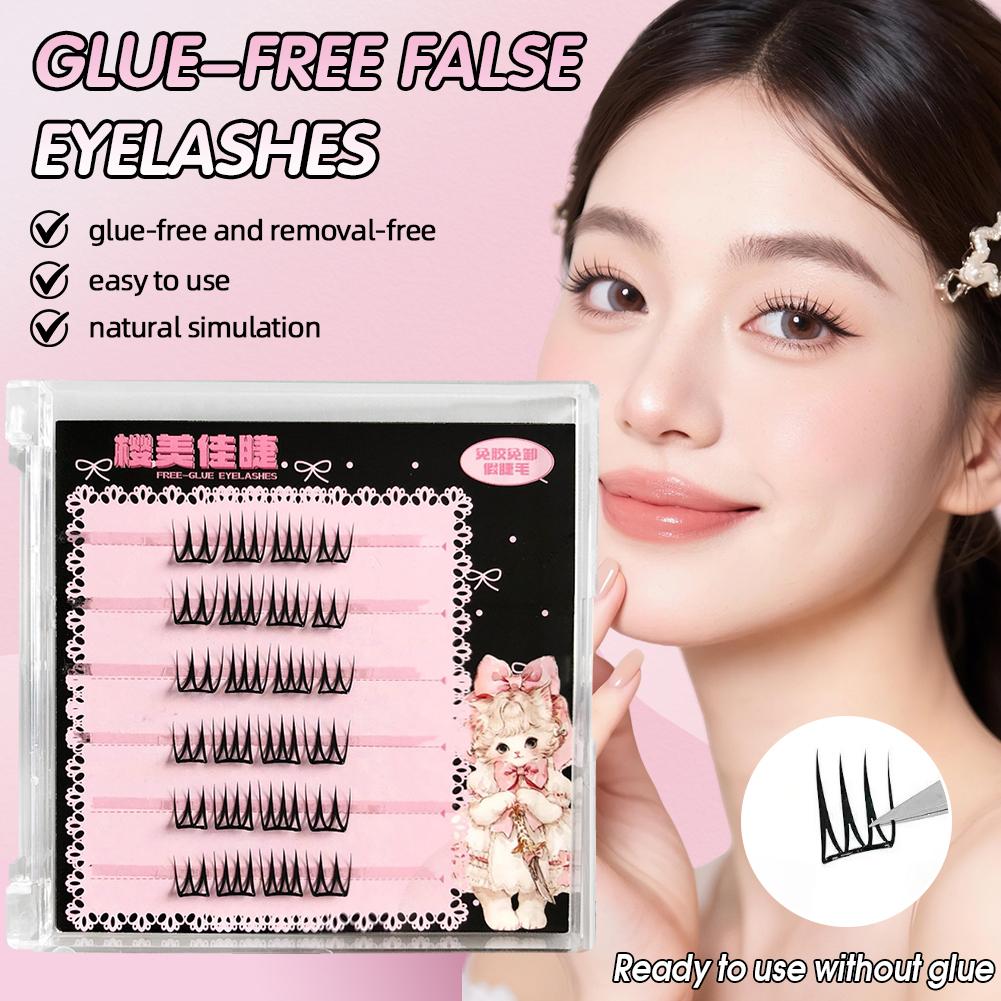 DIY Self Adhesive False Eyelas - Beauty Makeup Look 评论和价格